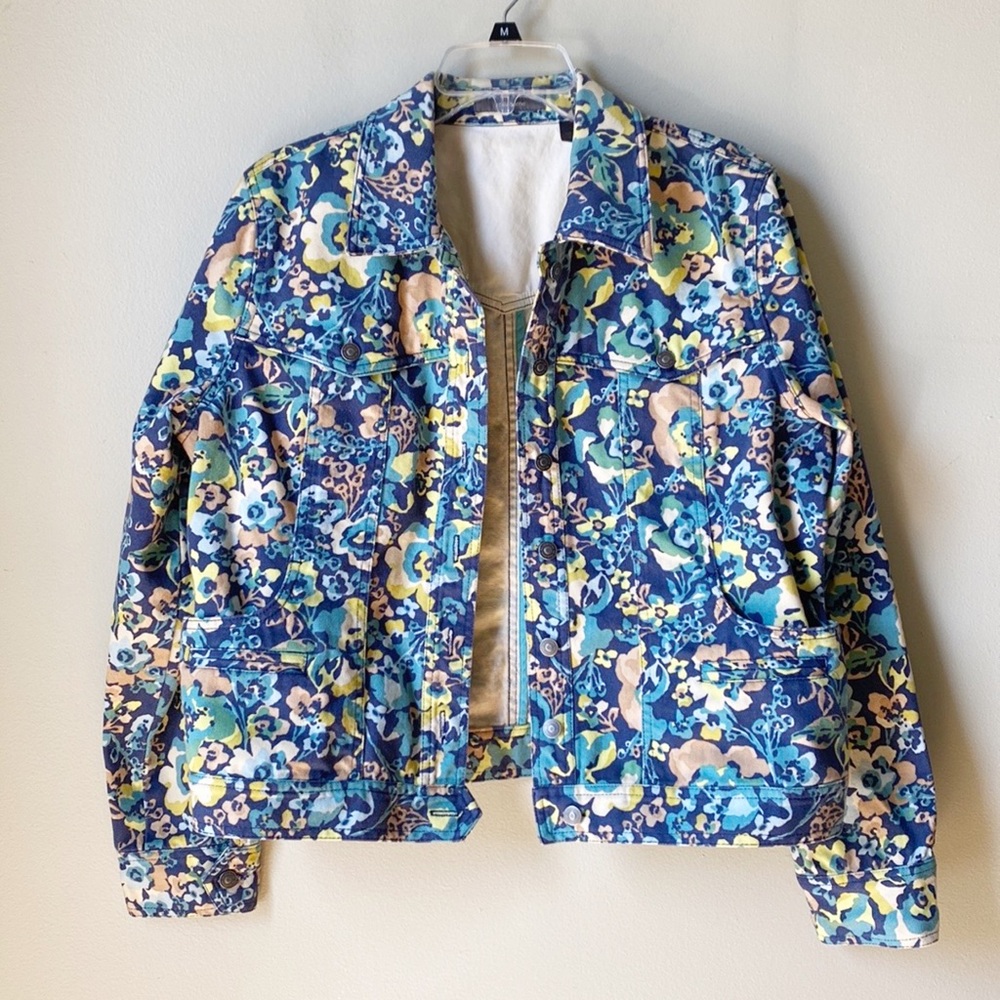 Liz Claiborne | Vintage Floral Y2K Jean Jacket